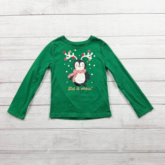 Holiday Time Other - Holiday Time Let It Snow Penguin Graphic Holiday Shirt